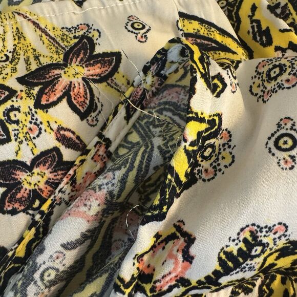 Free People Arzel Printed Mini Boho Dress X-SMALL Tea Combo - Picture 12 of 12